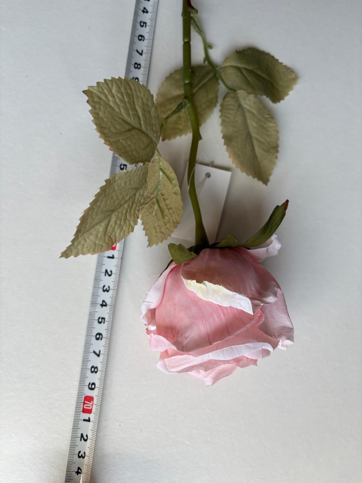 Luxe Roos halfopen XL 66x8cm licht roze (nummer 1)