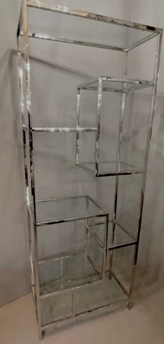 Wandkast zilverkleurige