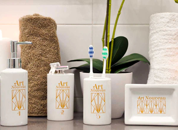 badkamerset 4 delig keramiek art