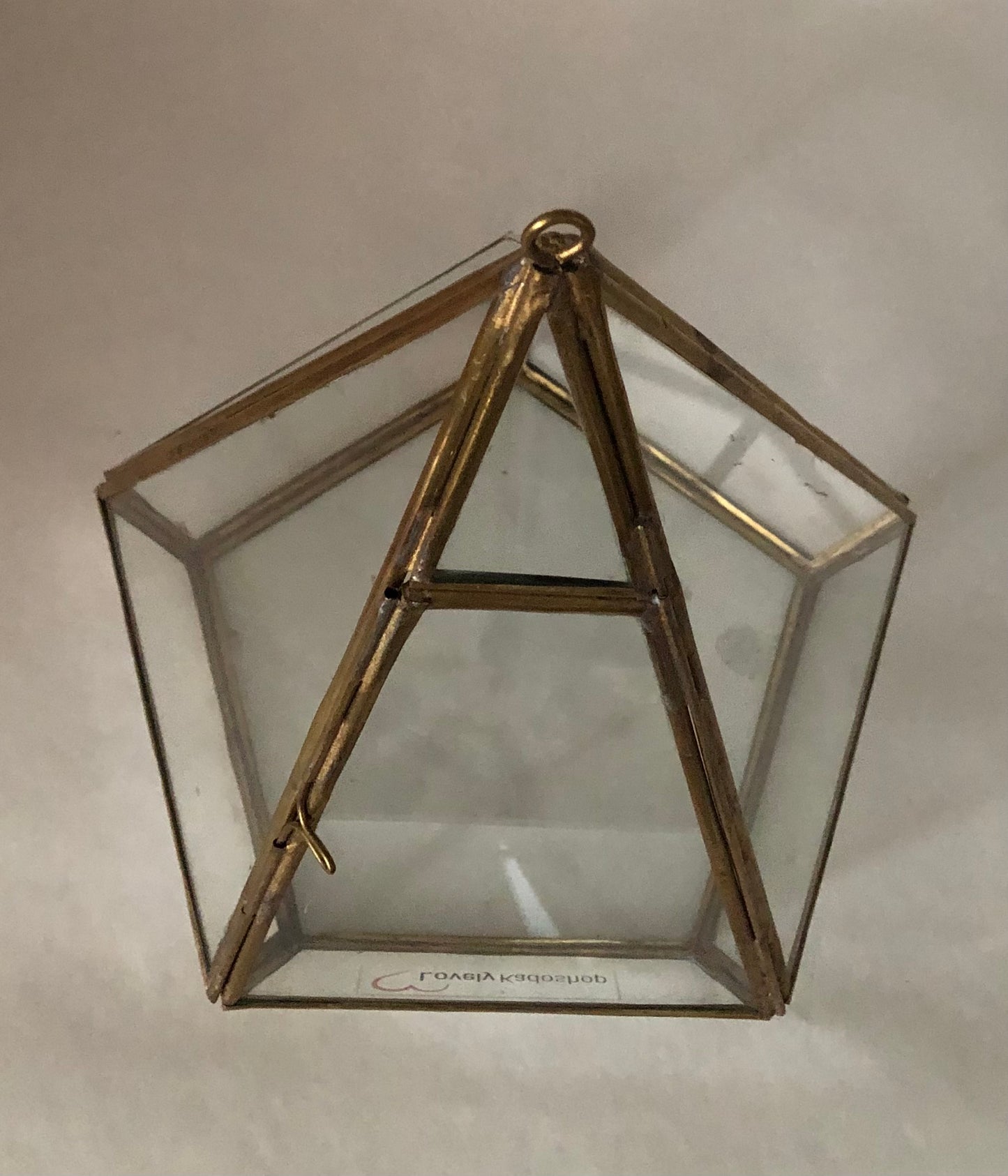 Piramide glazen doos