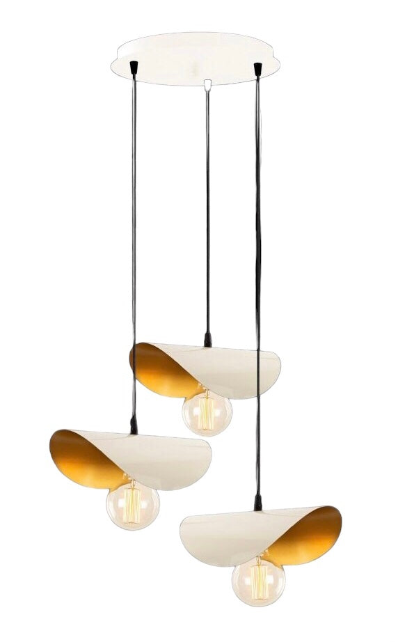 Hanglamp wit/goud