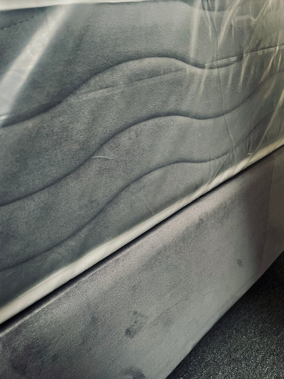 Boxspring antraciet Atlantik 180cm met opberg