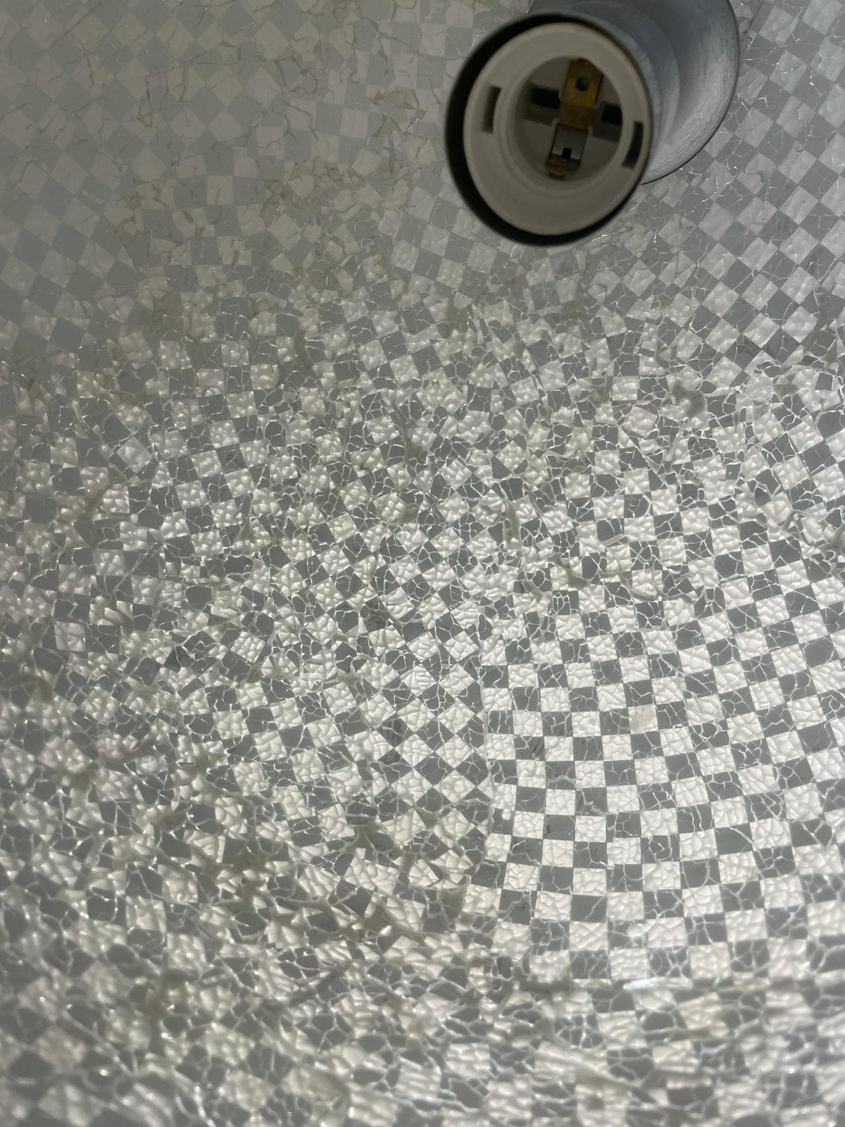 Mozaïek hanglamp bol/wit