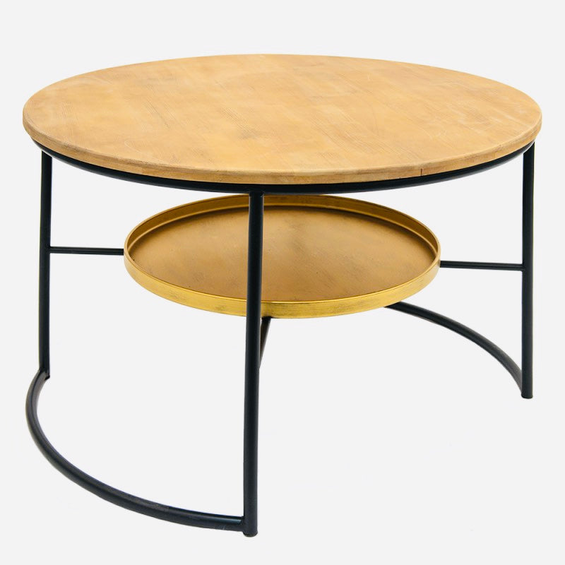 Salontafel bruin met zwart