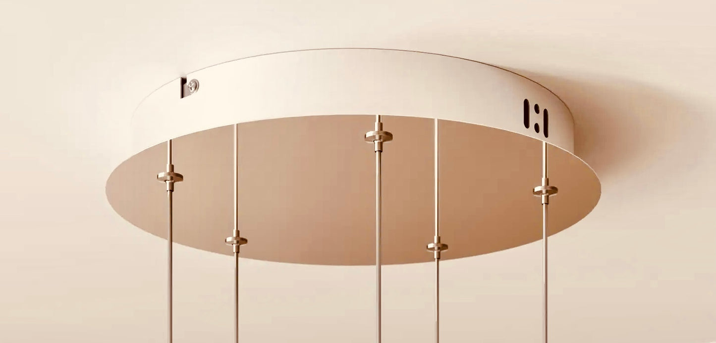 Glazen ballen hanglamp