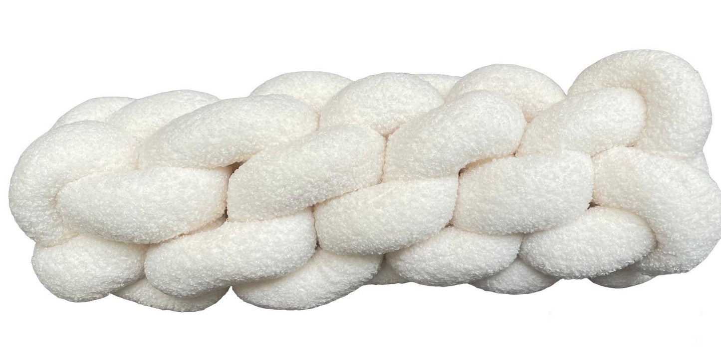 Kussen knoop/ketting wit