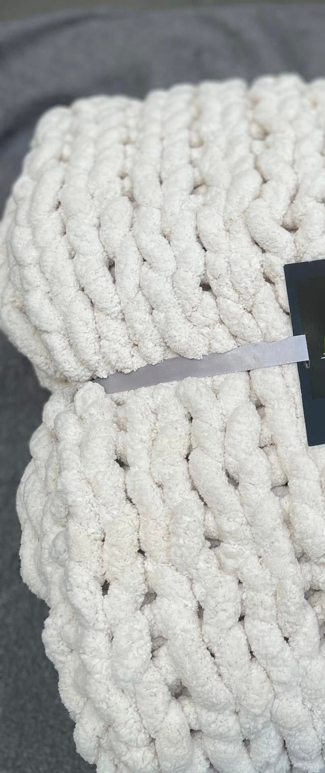 Knitted Plaid crème