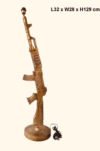 Vloerlamp Kalashnikov goud
