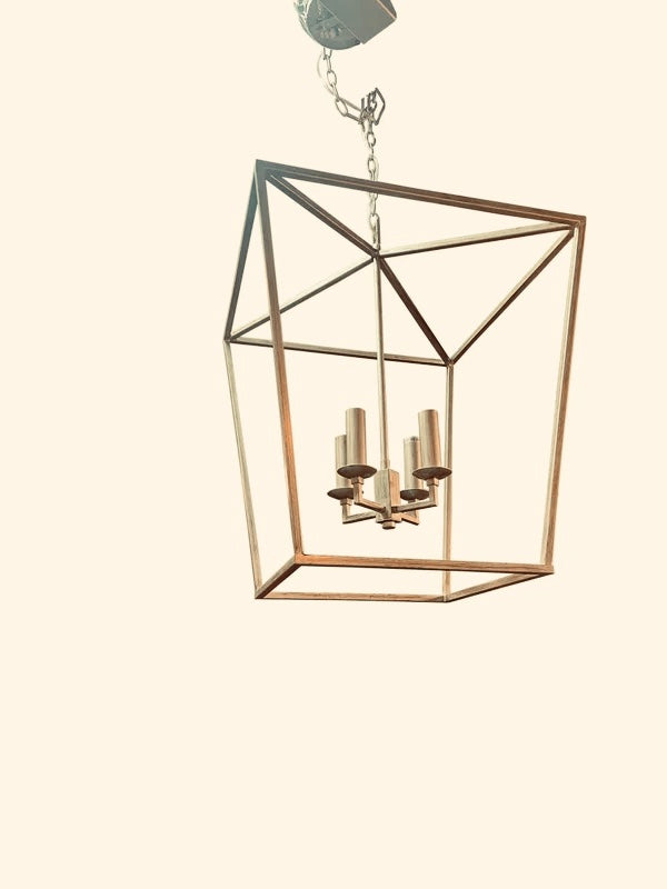 Hanglamp lantaarn gold