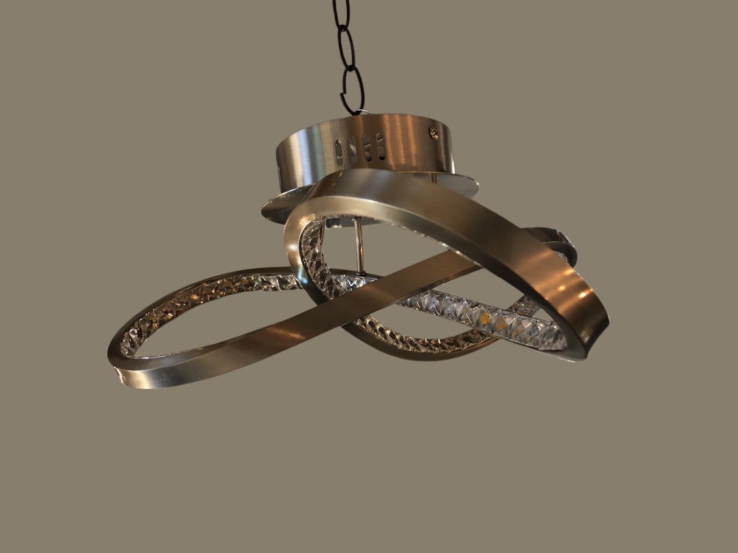 Curly van Infinity Led design plafondlamp 40cm grijs