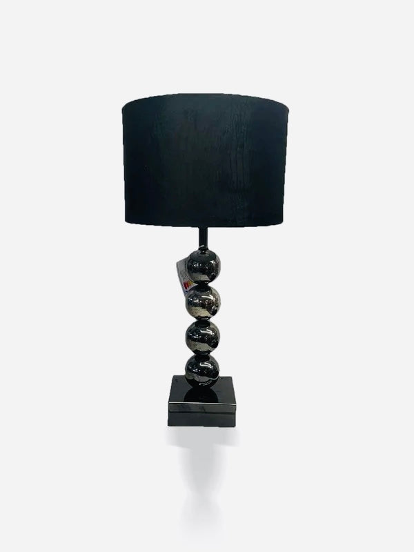 Tafellamp klein met croco zwarte kap