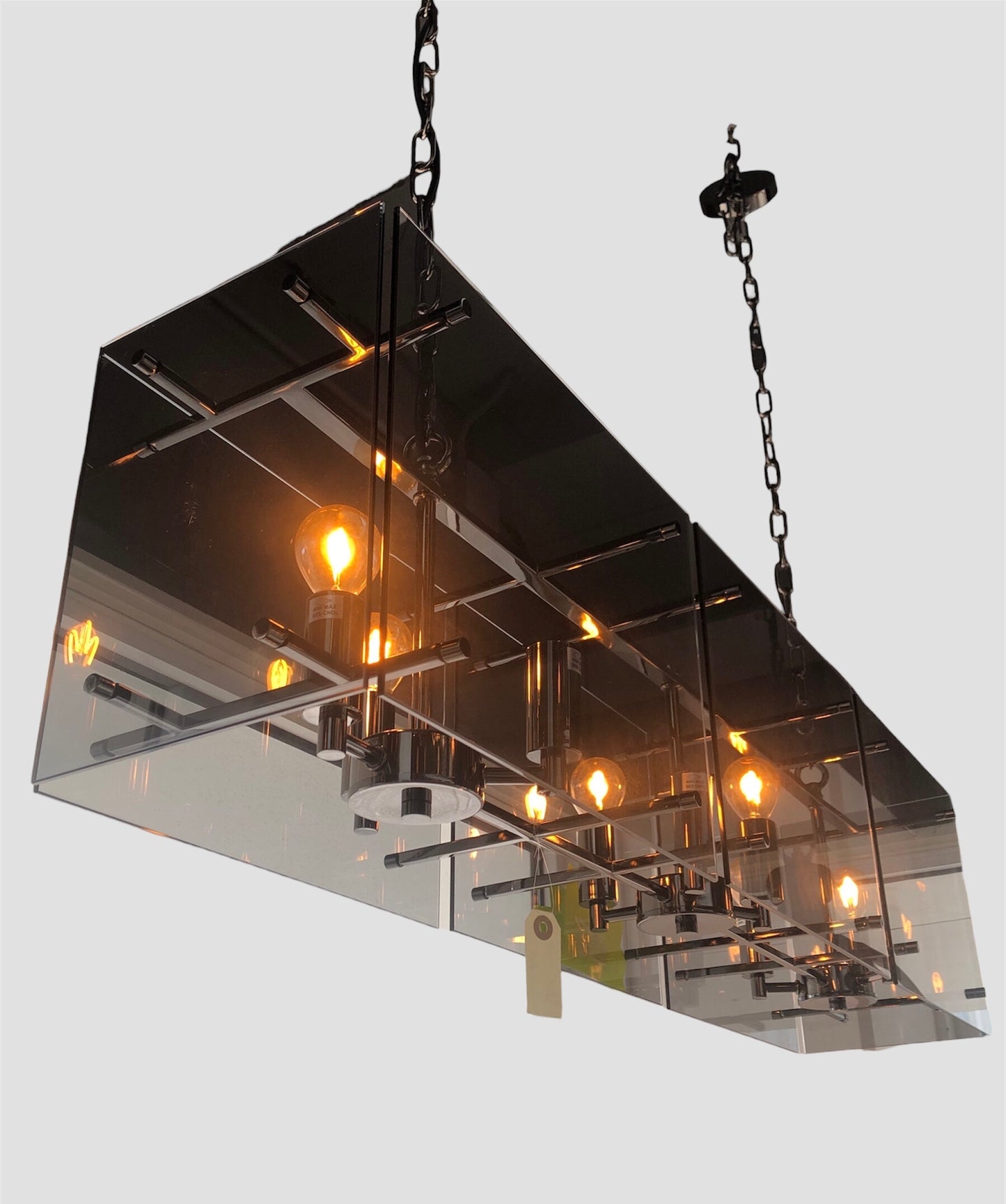 Design Plafondlamp Smokey glas
