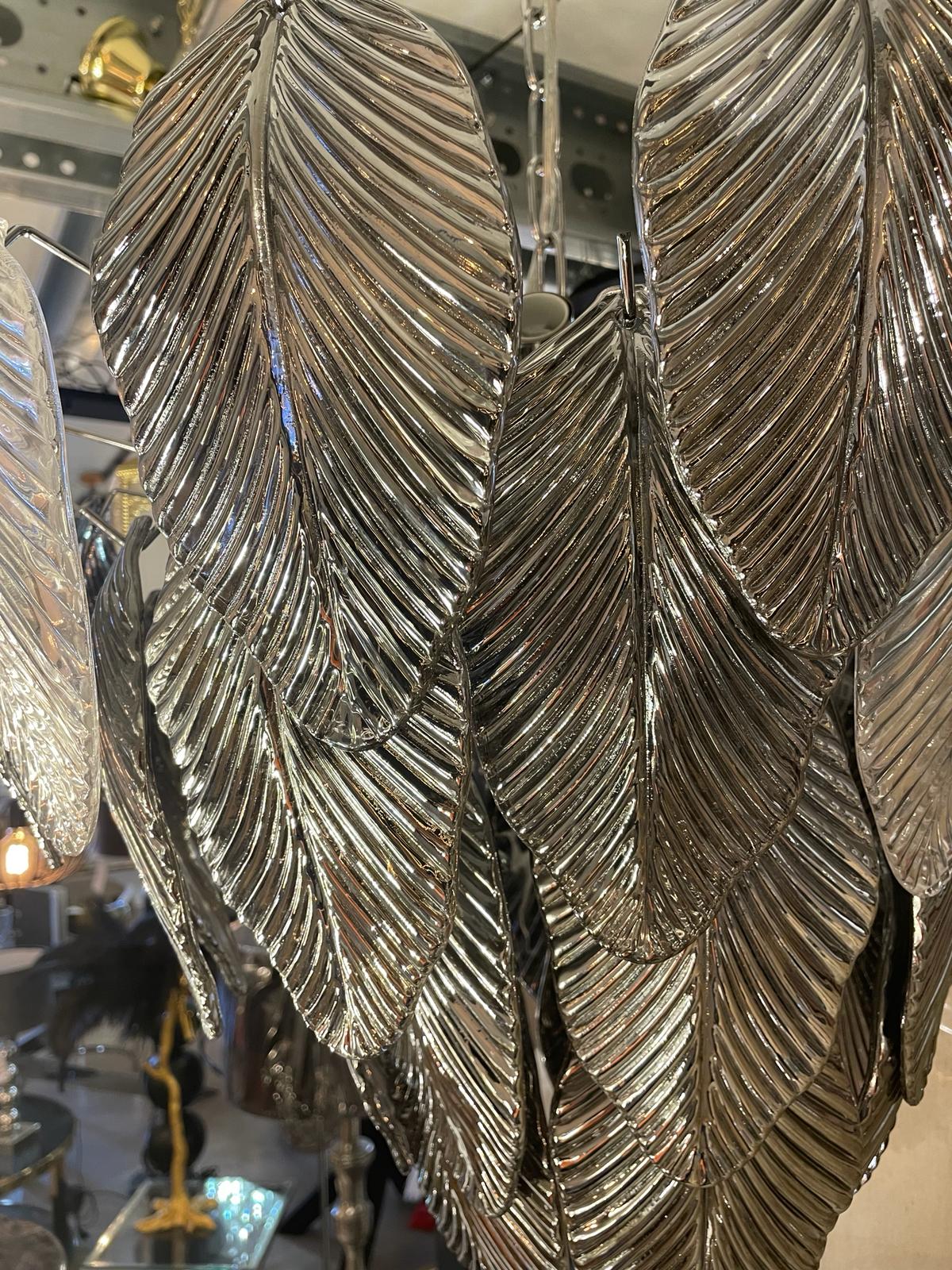 Bladen Plafondlamp smokzilver