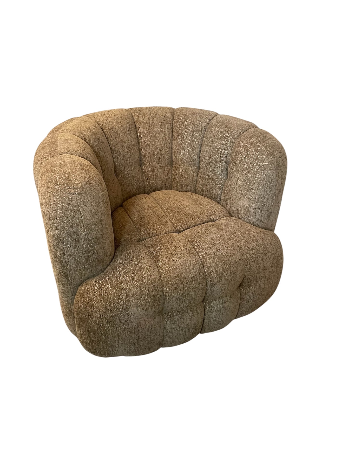 Arosa draaibaar fauteuil bruin met grijs