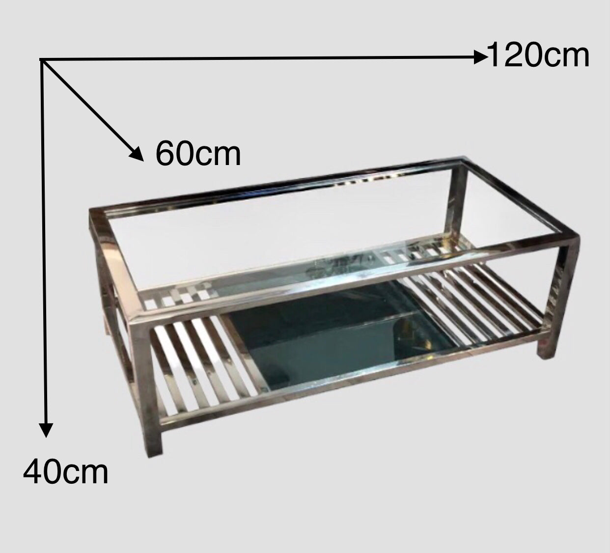 Glimmende Salontafel 120cm