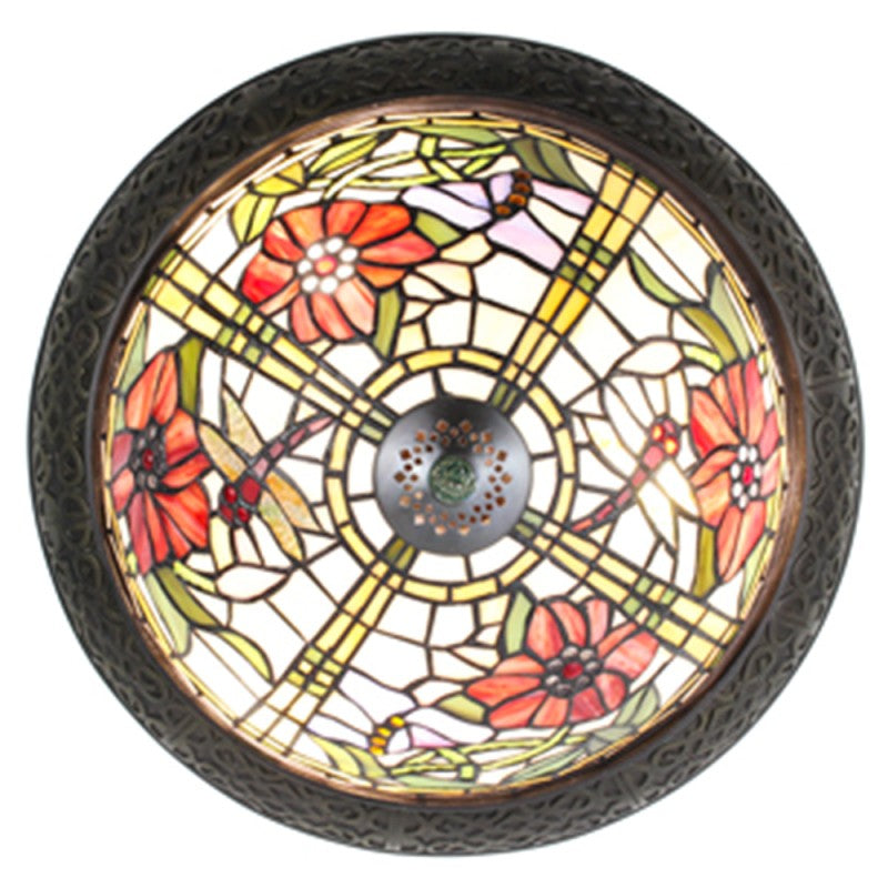 Plafondlamp Tiffany kleurrijk
