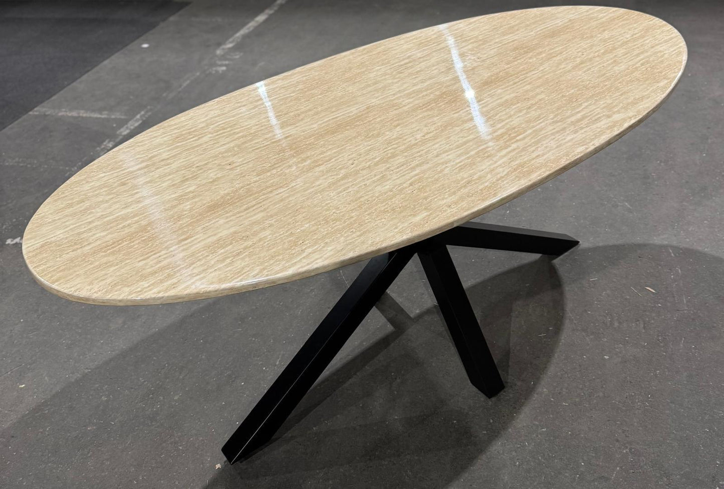 Travertine marmeren tafel 180cm