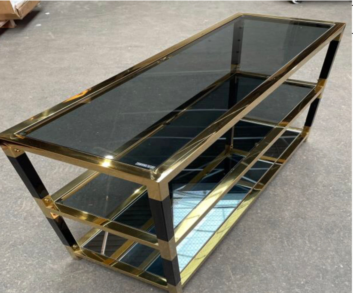 Zijtafel zwart met goud