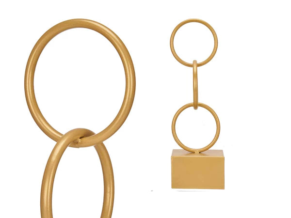 Kleine gouden ornament hoepel figuur