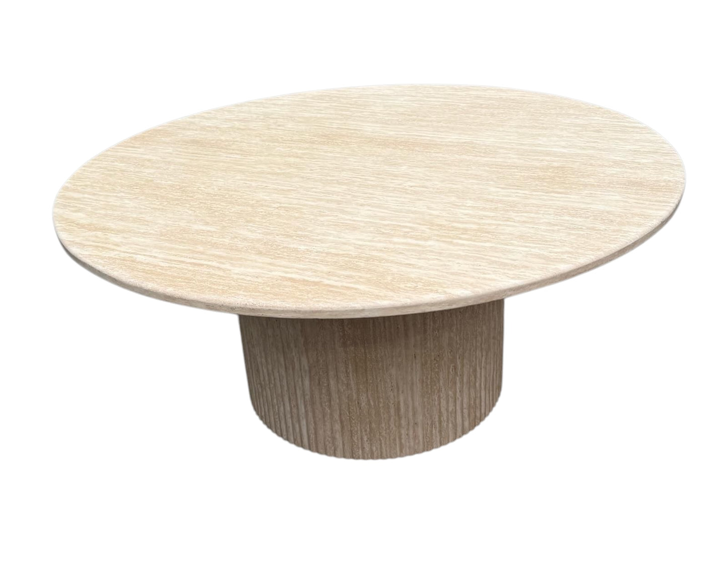 Travertine ronde salontafel tafel 100cm