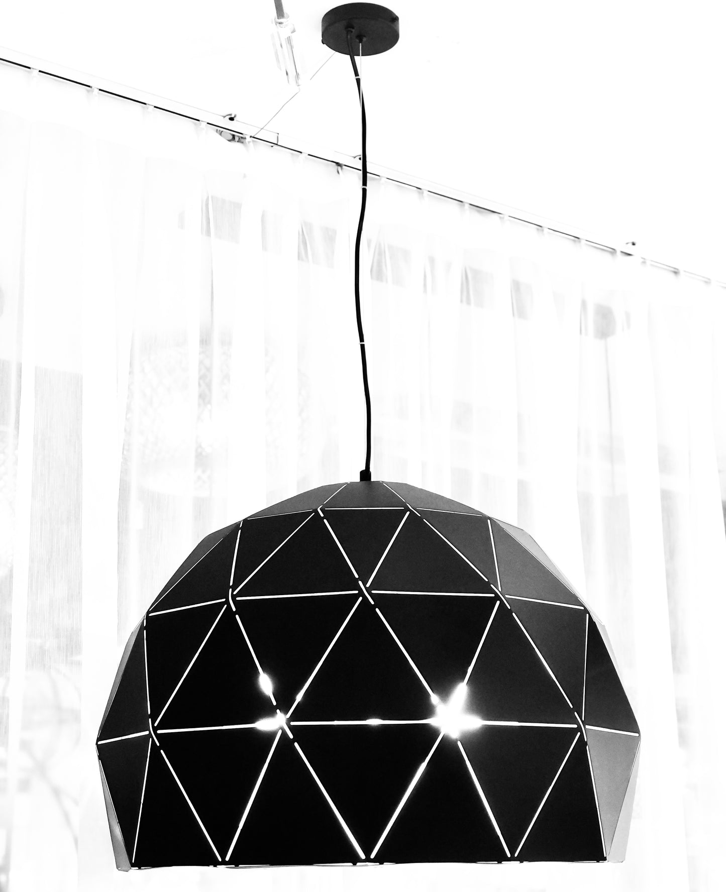 Hanglamp goud/zwart