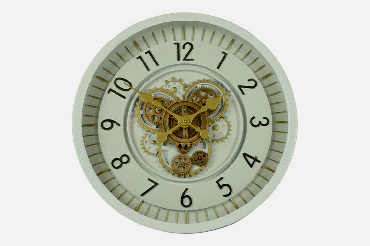 Wandklok Countryfield Ø66cm wit