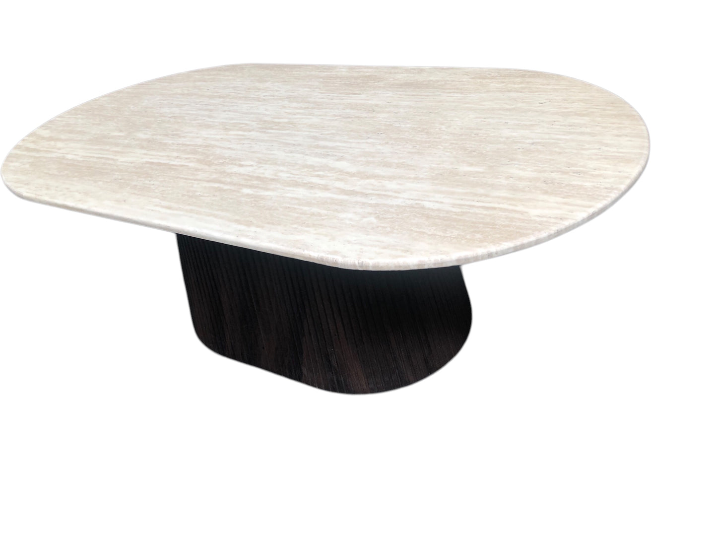 Salontafel travertine ovaal
