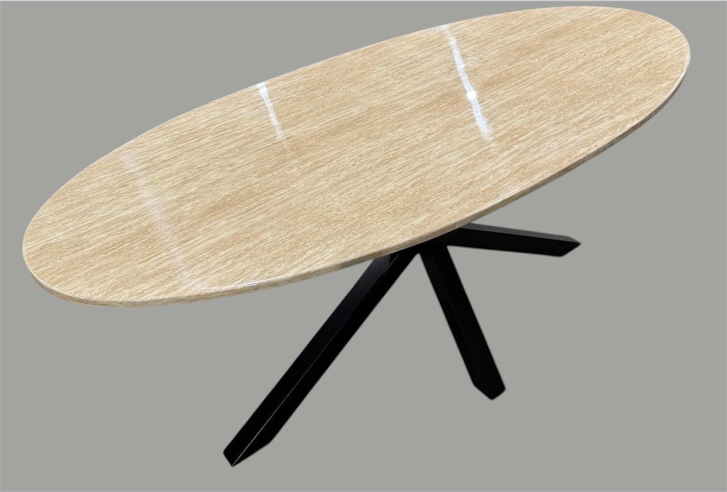 Travertine marmeren tafel 180cm