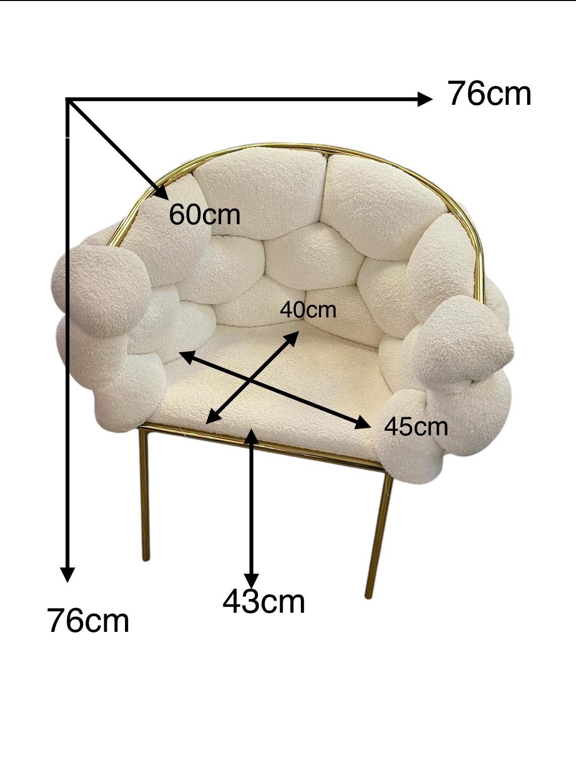 Design eetkamerstoel Bubbel wit