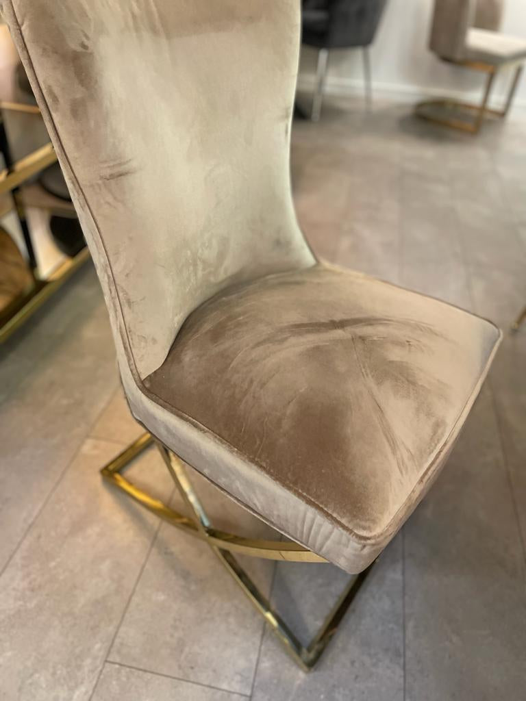Eetkamerstoel Rixos crème/zwart