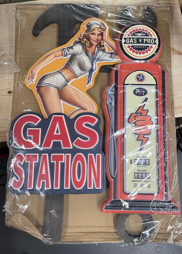 Nostalgisch Gas Station Bord