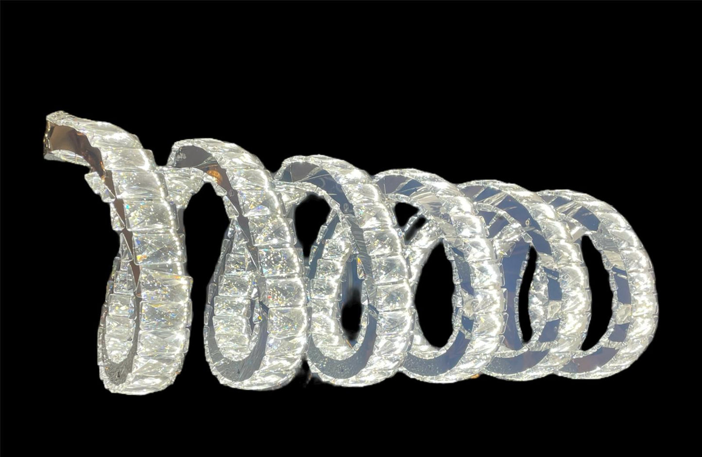 Kroonluchter kristallen spiraal