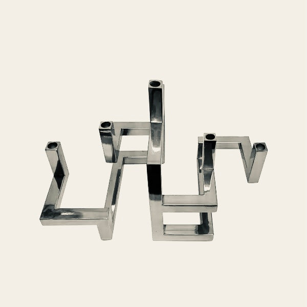 Design Kandelaar zilver