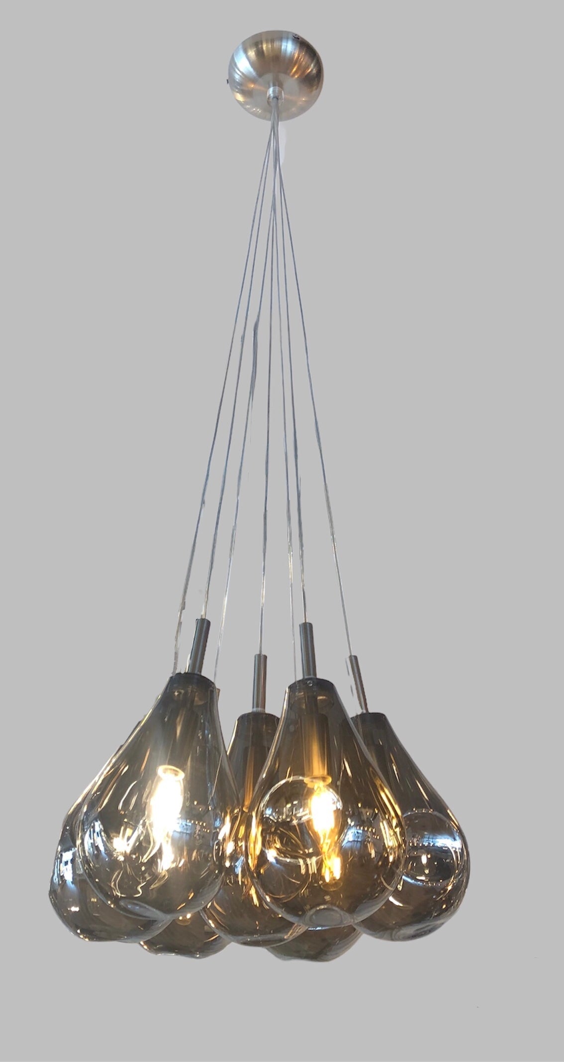 Design 7 Smokey peer hanglamp zwart