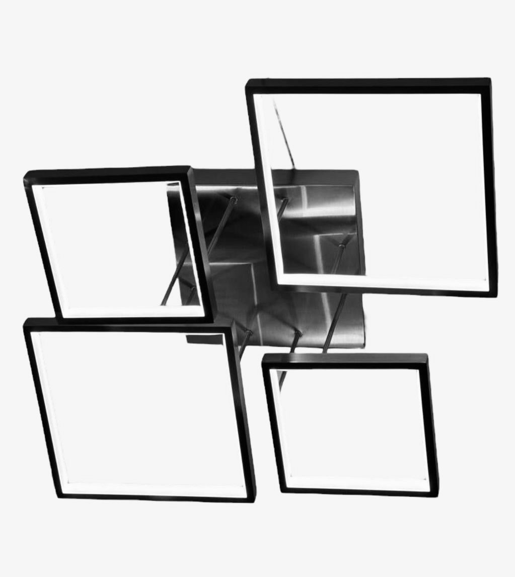Vierkan led design plafondlamp