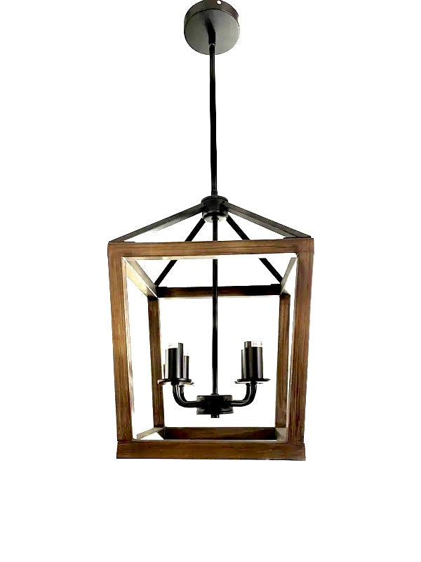Design Hanglamp lantaarn wood