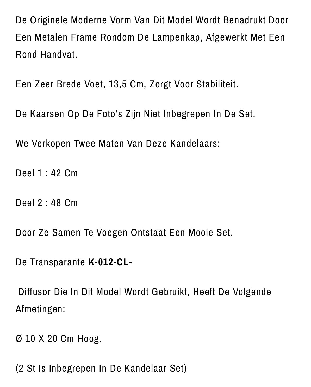 Moderne Glamour Kandelaars I Lantaarn Metaal Zilver 2-Delig