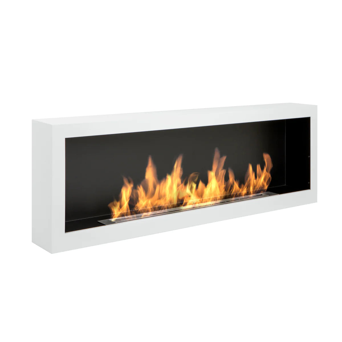 S - Line Wit Full BOX Bio-Ethanol Wandhaard 120 x 40 CM