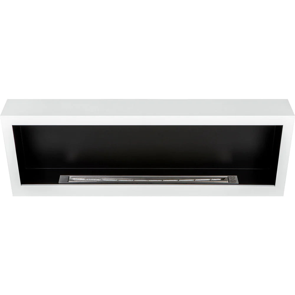 S - Line Wit Full BOX Bio-Ethanol Wandhaard 120 x 40 CM