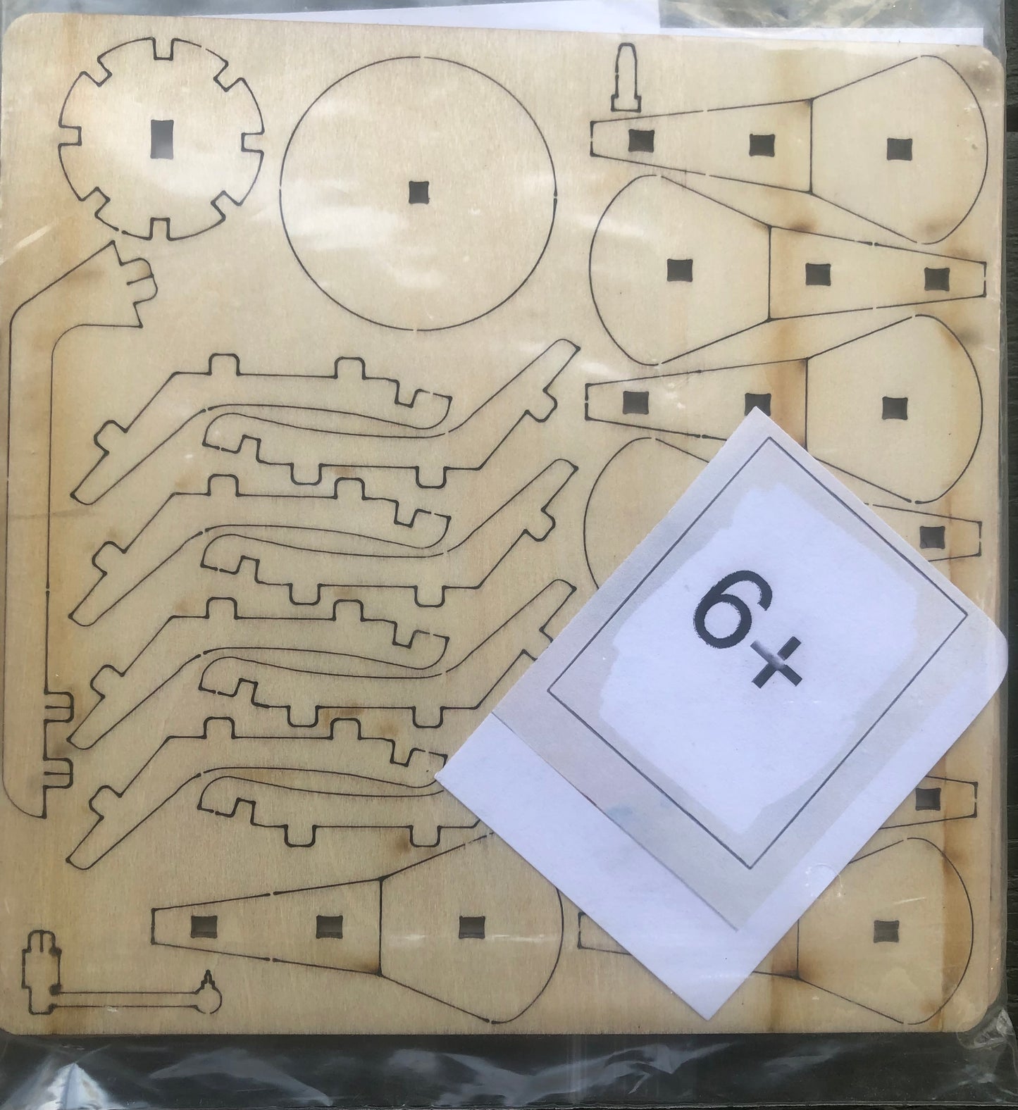 Houten 3D puzzel grammofoonplaat