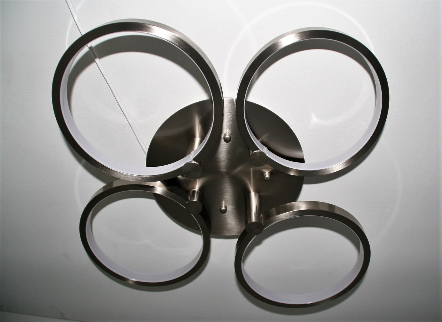 Plafondlamp 4 ringen maat grijs
