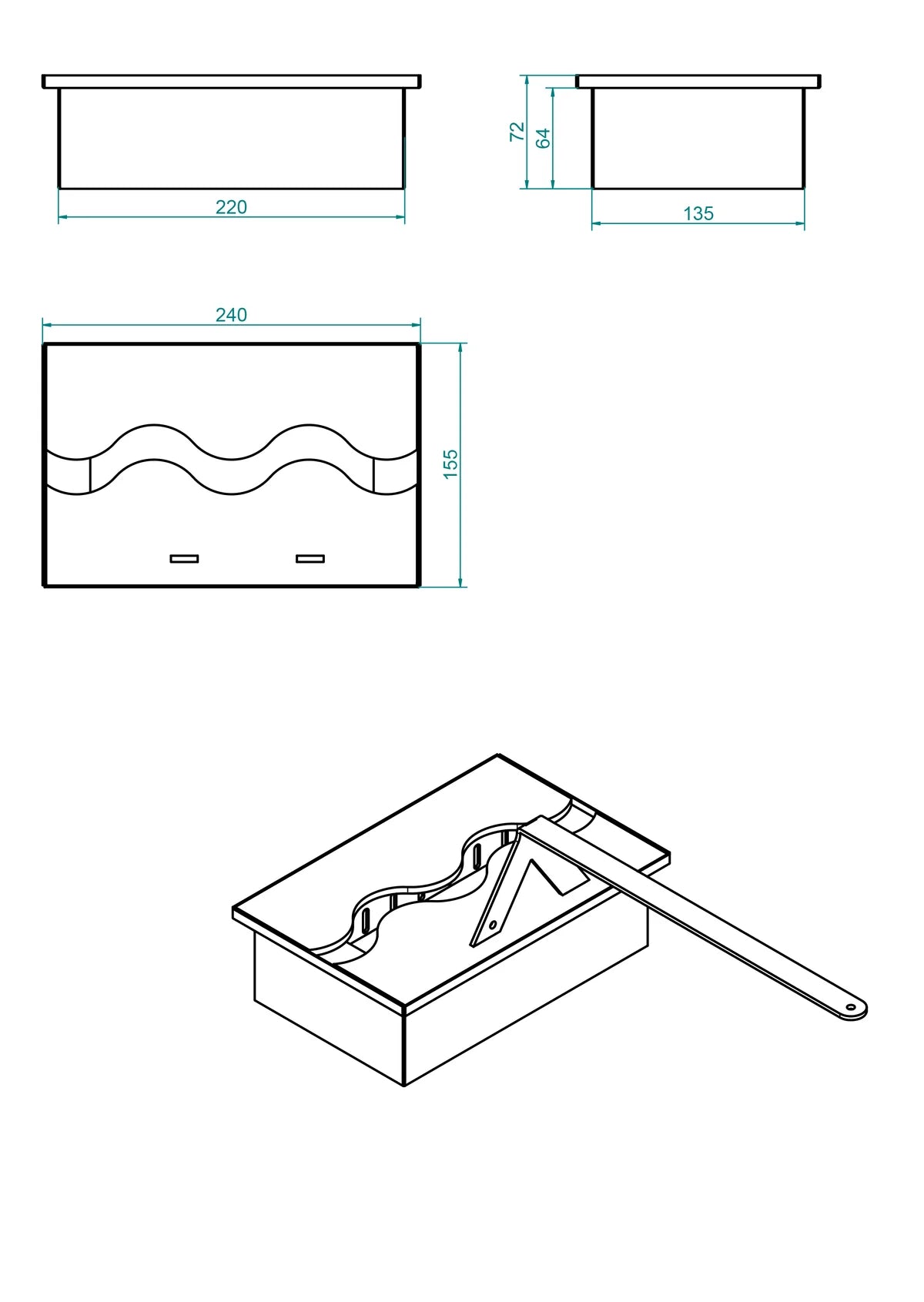 Bio-ethanol brander 24cm