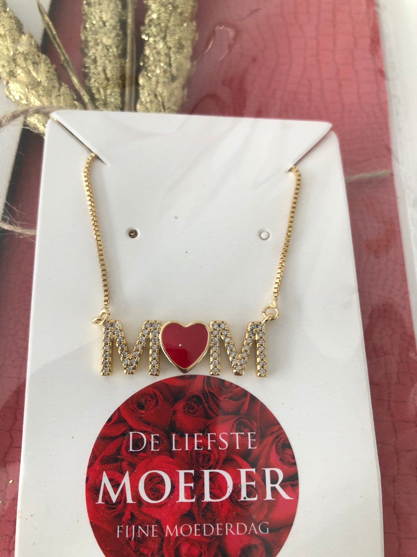 Gegraveerd moeder kaart