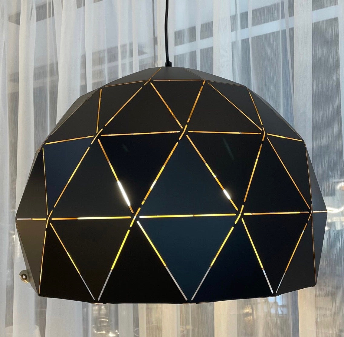 Hanglamp goud/zwart