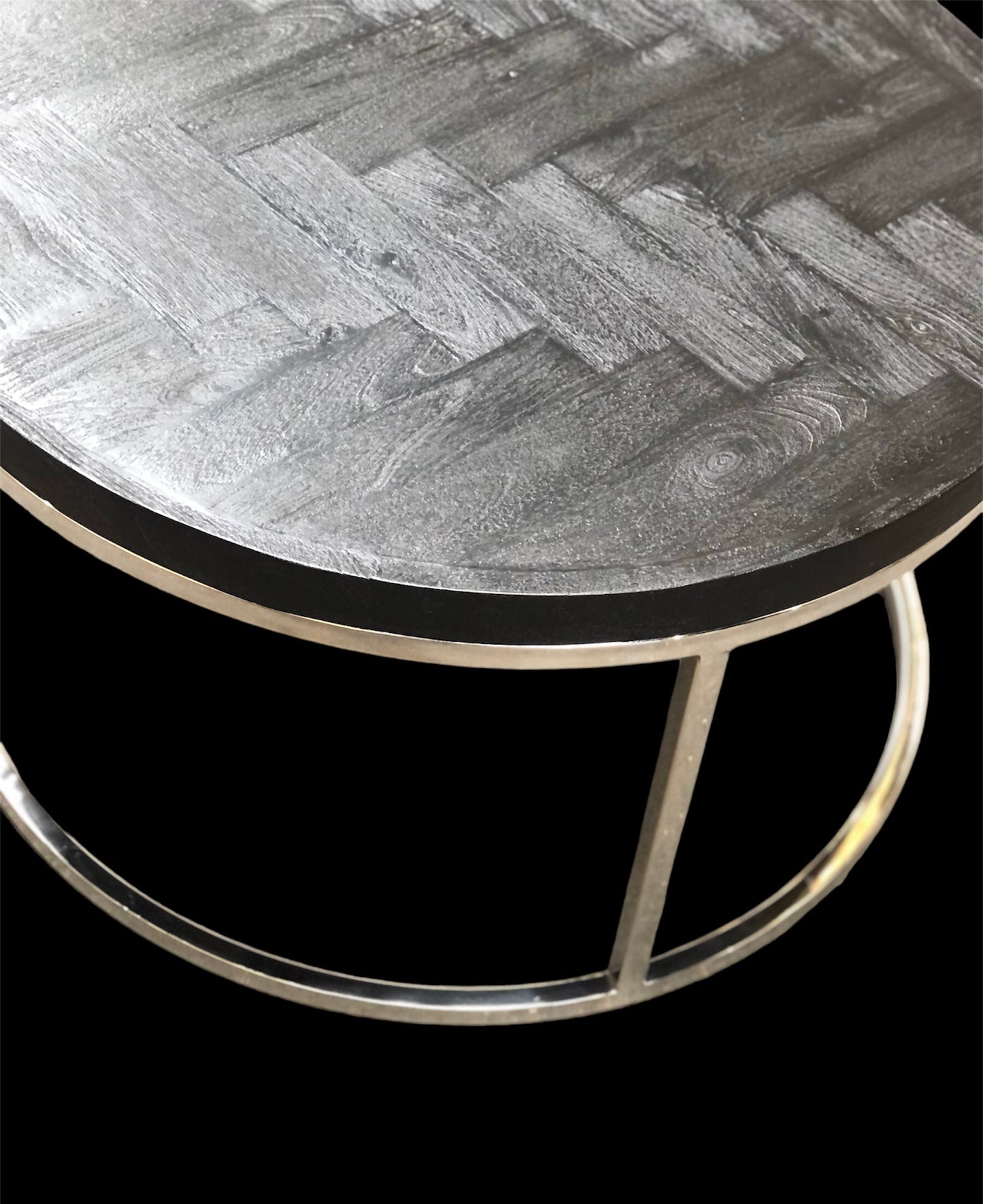 Tweedelige salontafel visgraat