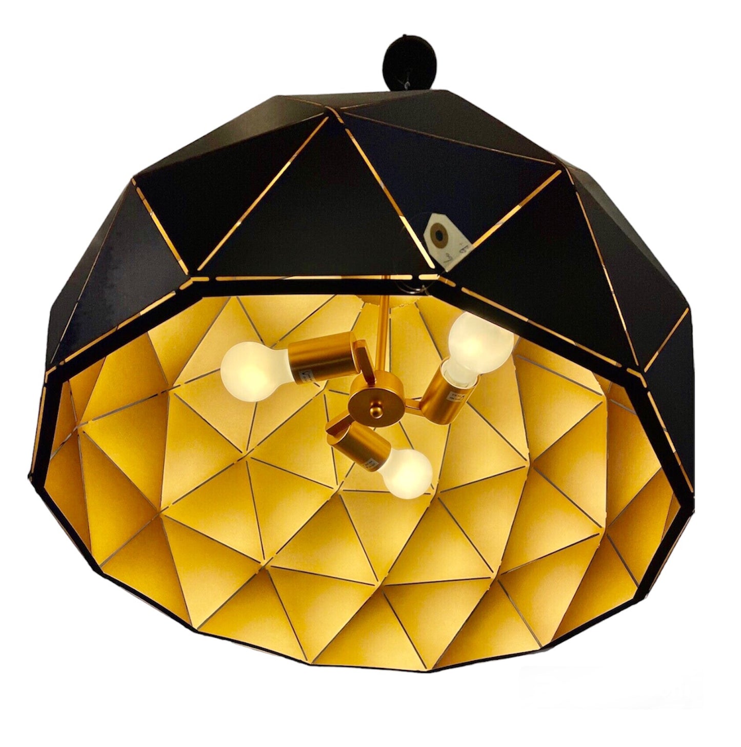 Hanglamp goud/zwart