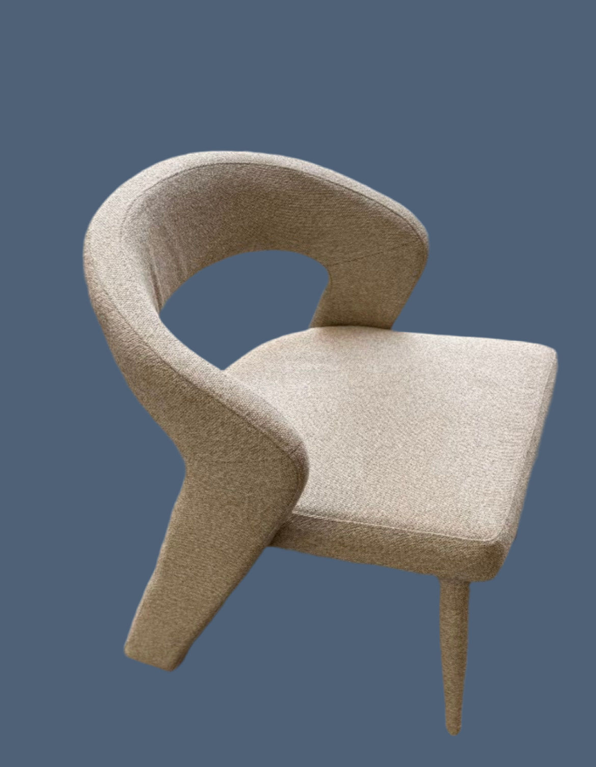 Gestoffeerd stoel taupe