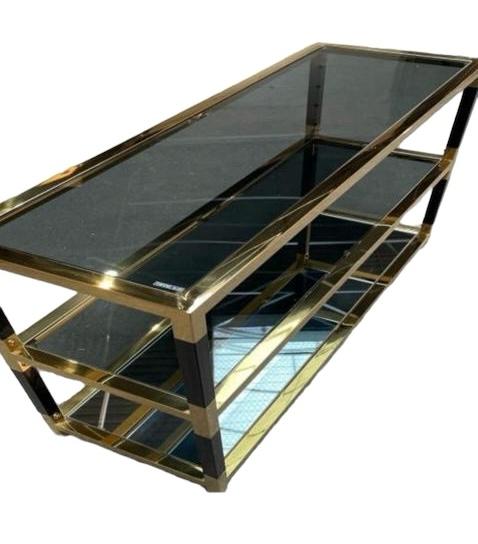 Zijtafel zwart met goud