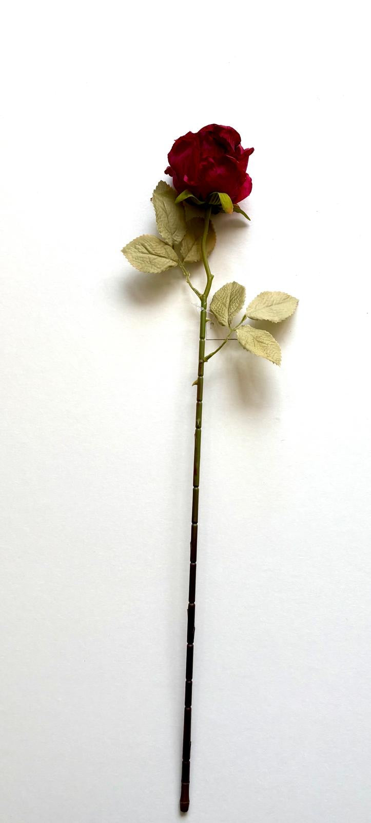 Luxe Roos halfopen XL 66x8cm rood (nummer 4)