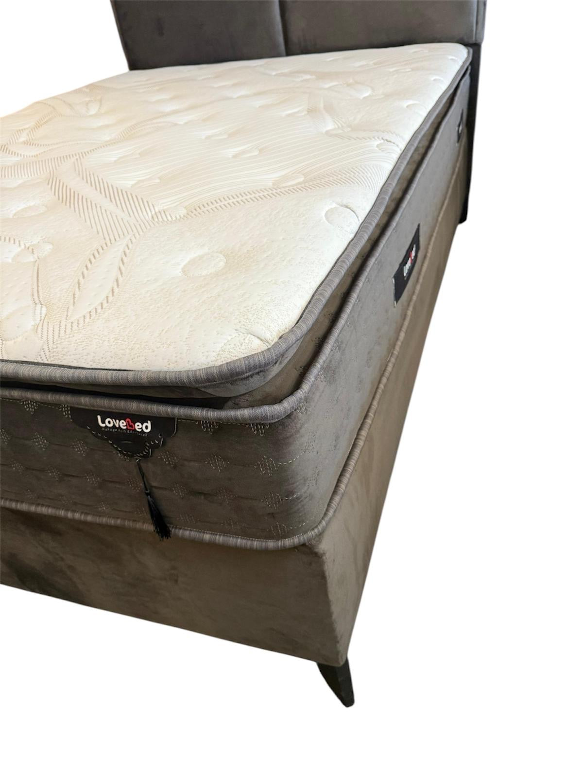 Bed of boxspring 140x200cm Antraciet